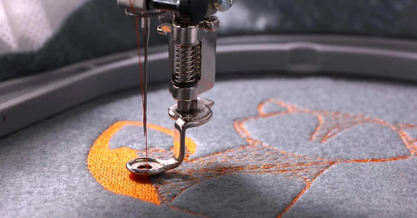 Flat embroidery digitizing