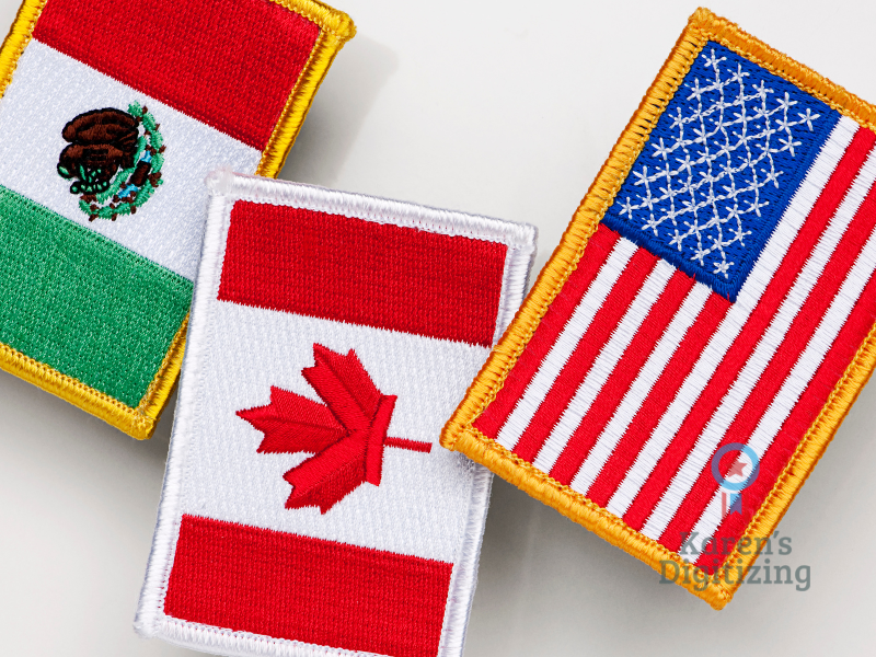 Get Best Custom Embroidery Patches on flags