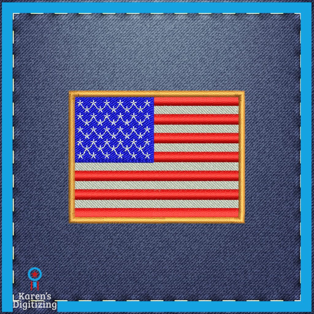 flag embroidery digitizing